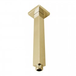 200mm Square Brushed Yellow Gold Ceiling Mounted Shower Arm
