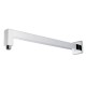 Square Chrome Stainless steel Wall Mounted Shower Arm 400mm