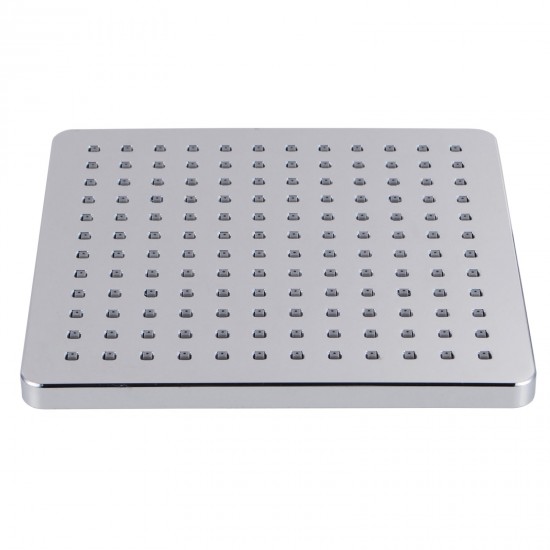200mm 8 inch ABS Square Chrome Rainfall Shower Head 
