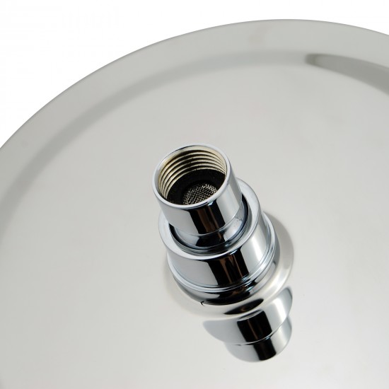 200mm 8 inch Stainless steel Super-slim Round Chrome Rainfall Shower Head 