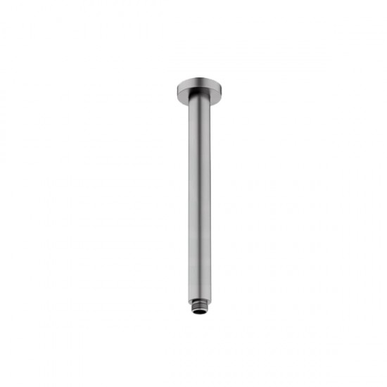 300mm Round Brushed Nickel Ceiling Shower Arm