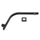 Square Nero Black Gooseneck Wall Shower Arm