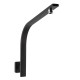 Square Nero Black Gooseneck Wall Shower Arm