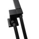 Square Matte Black Handheld Shower With Bidet Shower Mixer Tap Set