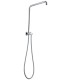 300mm Height Chrome Round Twin Shower Set Top Water Inlet
