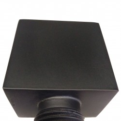 Water Inlet Shower Head Wall Elbow Square Brass Connector Connection Water Hose Inlet Matt Black