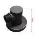 Water Inlet Shower Wall Elbow Round Brass Connector Connection Water Hose Inlet Matt Black