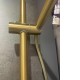 Round Brushed Yellow Gold Shower Rail with Brass Handheld Shower Set