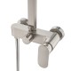 10 inch 250mm Square Brushed Nickel Shower Tower With Rain Head Bottom Water Inlet