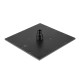 10 inch 250mm Square Gunmetal Grey Shower Tower With Rain Head Bottom Water Inlet