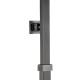 10 inch 250mm Square Gunmetal Grey Shower Tower With Rain Head Bottom Water Inlet