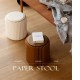 Creative Fashion Kraft Paper Stool Portable Folding Chair Foot Stool Shoe Bench Brown