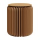 Creative Fashion Kraft Paper Stool Portable Folding Chair Foot Stool Shoe Bench Brown