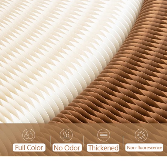 3 Seats Kraft Paper Bench Portable Folding Sofa Foot Stool Shoe Bench White