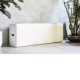 3 Seats Kraft Paper Bench Portable Folding Sofa Foot Stool Shoe Bench White
