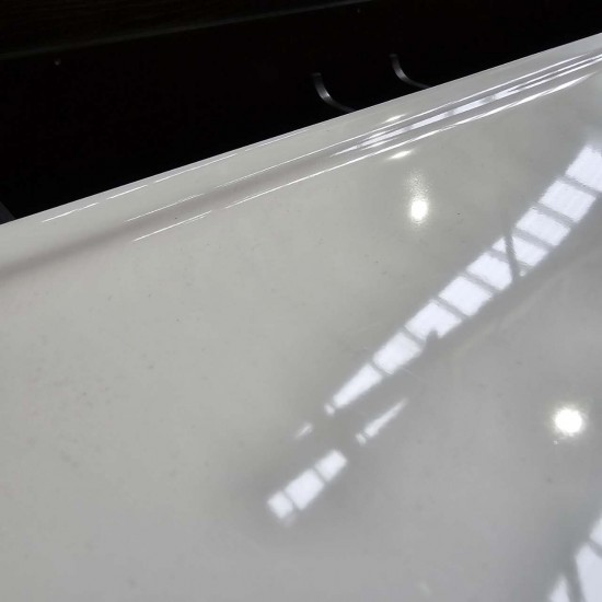 MADRID 1800X460X850MM PLYWOOD FLOOR STANDING VANITY - LIGHT OAK WITH DOUBLE POLYMARBLE TOP