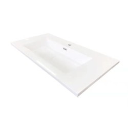 600mm Slim Polymarble Basin Vanity Top Only