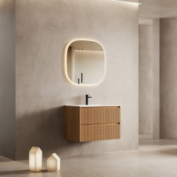 Cavon 900x470x560mm Plywood Light Oak Wall Hung Vanity