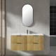 Felix 1200X465X565mm Plywood Light Oak Fluted Vanity