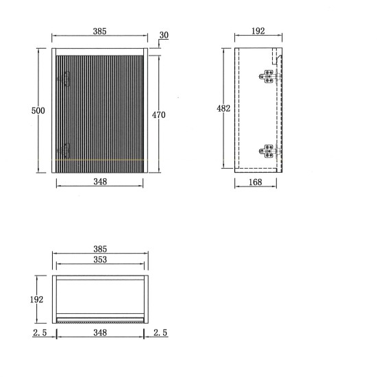 Mino 400X200X620MM PLYWOOD WALL HUNG VANITY - LIGHT OAK WITH TOP