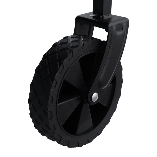 45L Heavy-Duty Foldable Wagon Cart with Sand Wheels & Adjustable Handle Portable Collapsible Trolley for Camping, Beach Garden & Shopping