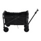 45L Heavy-Duty Foldable Wagon Cart with Sand Wheels & Adjustable Handle Portable Collapsible Trolley for Camping, Beach Garden & Shopping
