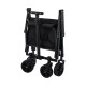 45L Heavy-Duty Foldable Wagon Cart with Sand Wheels & Adjustable Handle Portable Collapsible Trolley for Camping, Beach Garden & Shopping