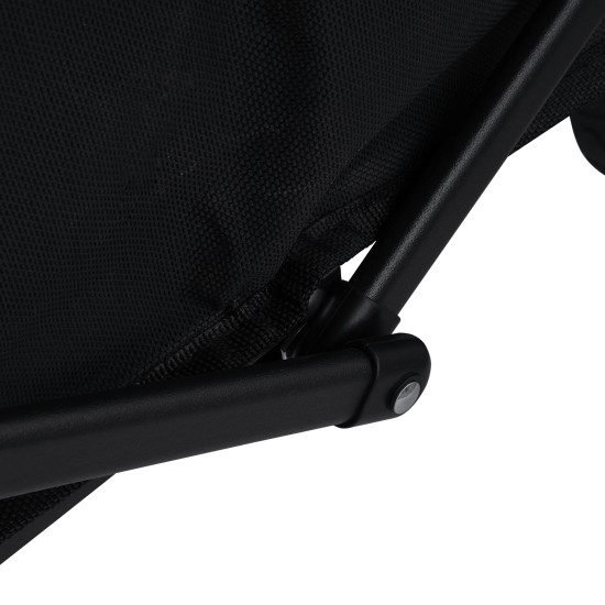 Foldable Outdoor Wagon Trolley Cart Folding Dining Table Metal Frame Collapsible 360° Swivel Wheel with Brake Storage Car Adjustable Handle Camping  Picnic