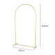 220x120 cm Gold Metal Arch Backdrop Stand Wedding & Event Arch