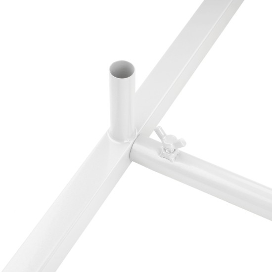 100*200CM Wedding Metal Arch Backdrop Stand, For Wedding Baby Shower Birthday Anniversary Graduation Garden Balloon Arch Decoration White