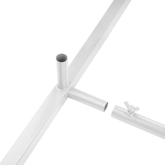 100*200CM Wedding Metal Arch Backdrop Stand, For Wedding Baby Shower Birthday Anniversary Graduation Garden Balloon Arch Decoration White