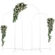 3PCs Wedding Metal Arch Backdrop Stand For Wedding Baby Shower Birthday Anniversary Graduation Garden Balloon Arch Decoration White