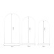 3PCs Wedding Metal Arch Backdrop Stand For Wedding Baby Shower Birthday Anniversary Graduation Garden Balloon Arch Decoration White