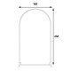 100*200CM Wedding Metal Arch Backdrop Stand, For Wedding Baby Shower Birthday Anniversary Graduation Garden Balloon Arch Decoration White