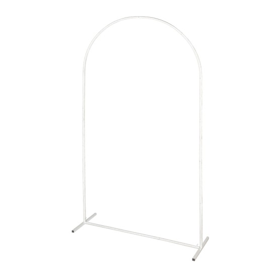 100*200CM Wedding Metal Arch Backdrop Stand, For Wedding Baby Shower Birthday Anniversary Graduation Garden Balloon Arch Decoration White