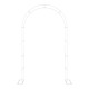 Sturdy White Metal Garden Arch - 1PC Outdoor Climbing Plant Trellis, Ideal for Roses, Vines, Weddings & Events