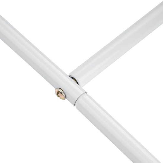 Sturdy White Metal Garden Arch - 1PC Outdoor Climbing Plant Trellis, Ideal for Roses, Vines, Weddings & Events