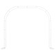 Sturdy White Metal Garden Arch - 1PC Outdoor Climbing Plant Trellis, Ideal for Roses, Vines, Weddings & Events