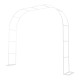 Sturdy White Metal Garden Arch - 1PC Outdoor Climbing Plant Trellis, Ideal for Roses, Vines, Weddings & Events