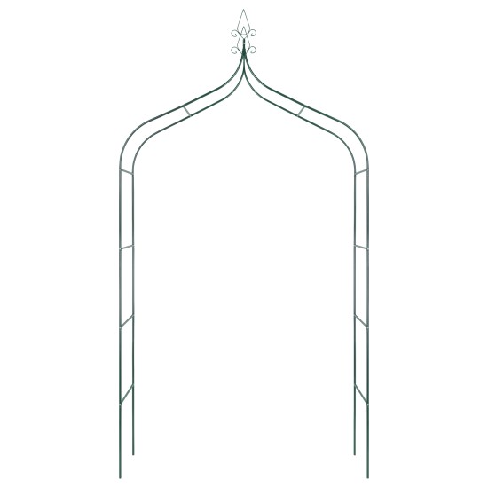 1pc Elegant Dark Green Metal Garden Arch - Lush Ivy Climbing Trellis for Weddings & Outdoor Events, Perfect for Patio Parties & Lawn Decor