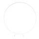 200CM White Round Balloon Backdrop Party Arch Stand Metal Circle Heavy Duty Wedding Arch Frame for Ceremony Birthday Party Anniversary Bridal Graduation Decoration