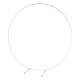 200CM White Round Balloon Backdrop Party Arch Stand Metal Circle Heavy Duty Wedding Arch Frame for Ceremony Birthday Party Anniversary Bridal Graduation Decoration
