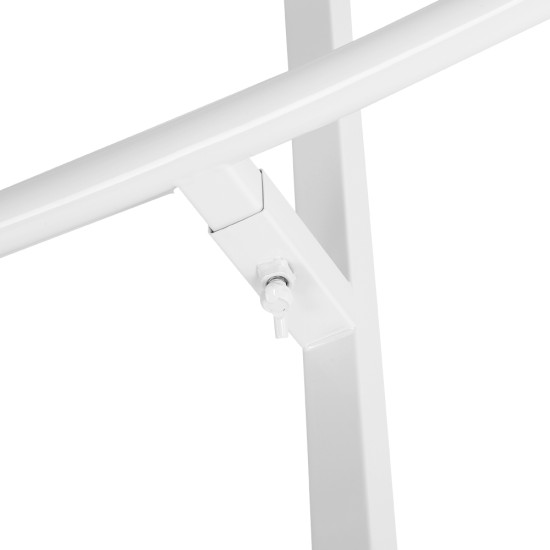 200CM White Round Balloon Backdrop Party Arch Stand Metal Circle Heavy Duty Wedding Arch Frame for Ceremony Birthday Party Anniversary Bridal Graduation Decoration