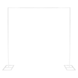 200*200mm White Square Metal Balloon & Wedding Arch Backdrop Stand