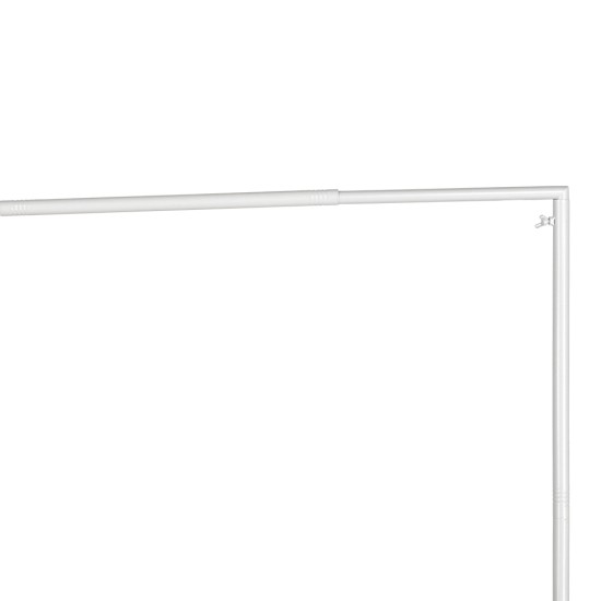 Metal Table Balloon Arch Kit, Adjustable Hight And Length Table Stand, For Birthday Party Wedding & Graduation Decorations, Christmas Decort Baby Shower Party Supplies Table Arch White