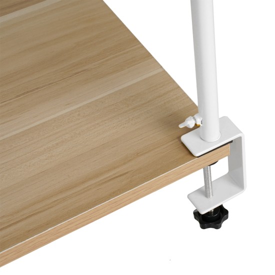 Metal Table Balloon Arch Kit, Adjustable Hight And Length Table Stand, For Birthday Party Wedding & Graduation Decorations, Christmas Decort Baby Shower Party Supplies Table Arch White