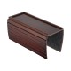 Non-slip Foldable Sofa Armrest Clip On Tray Sliding Detachable Cup Holder Couch Shelf Side Table Remote Control Phone Snacks Drinks Organizer Rack Mahogany Brown