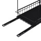 2-Tier Under-Sink Pull-Out Organizer, No-Drill Installation Sliding Bathroom/Kitchen Cabinet Storage Basket  Black