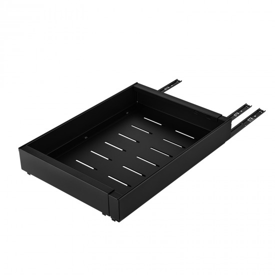 Kitchen Storage Shelf Cabinet Basket Pull Out Drawer Expandable 31-52cm Black