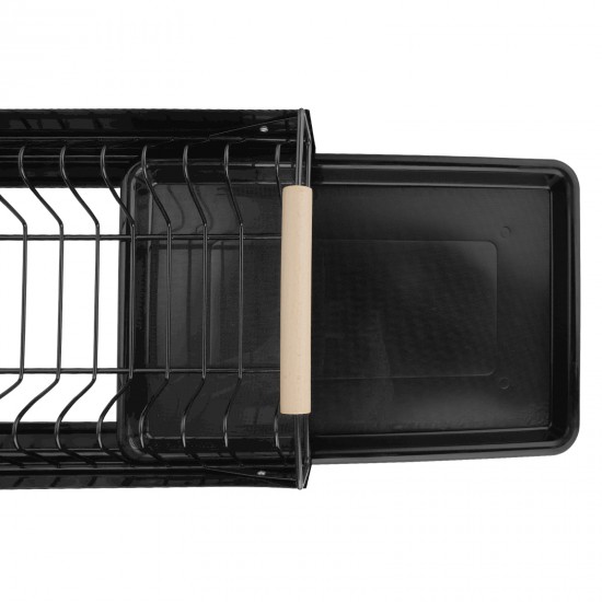 Pull Out Kitchen Cabinet Storage Shelf Rack Drawer Sliding Organizer Black